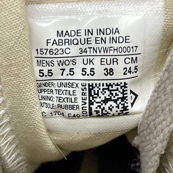 Converse All Star Chuck Taylor Shoes Womens 7.5 Gray Hi Top Casual Skate Sneaker - Picture 8 of 8